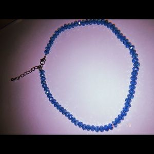 🦋 Blue Crystal Choker